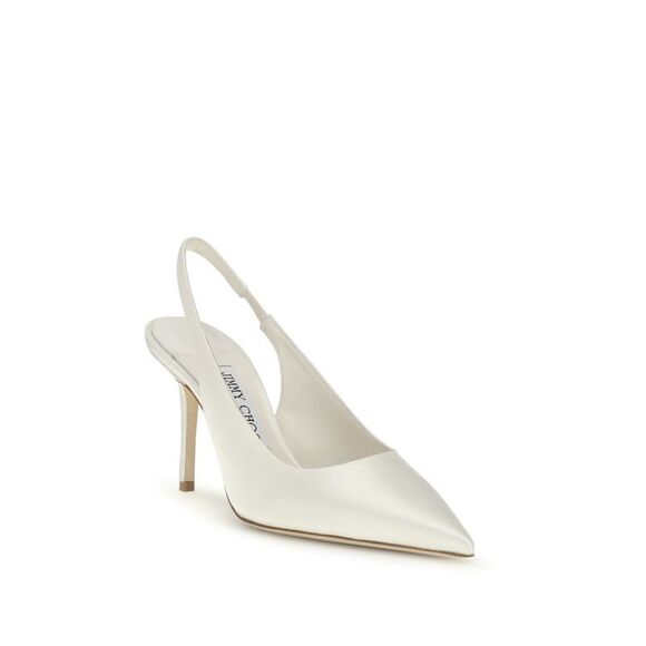 Jimmy Choo White Silk Women's Pumps - Picture 2 of 4
